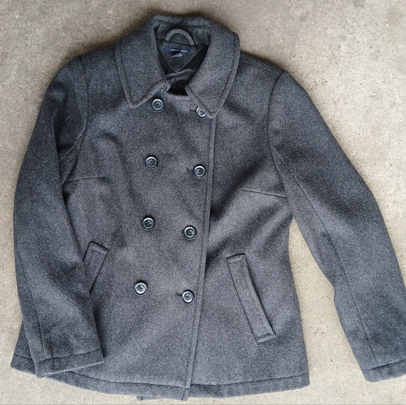 Tommy Hilfiger Gray Pea Coat - Picture 3 of 8